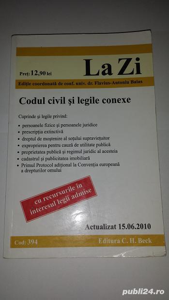 Vol."Codul Civil si legile conexe"