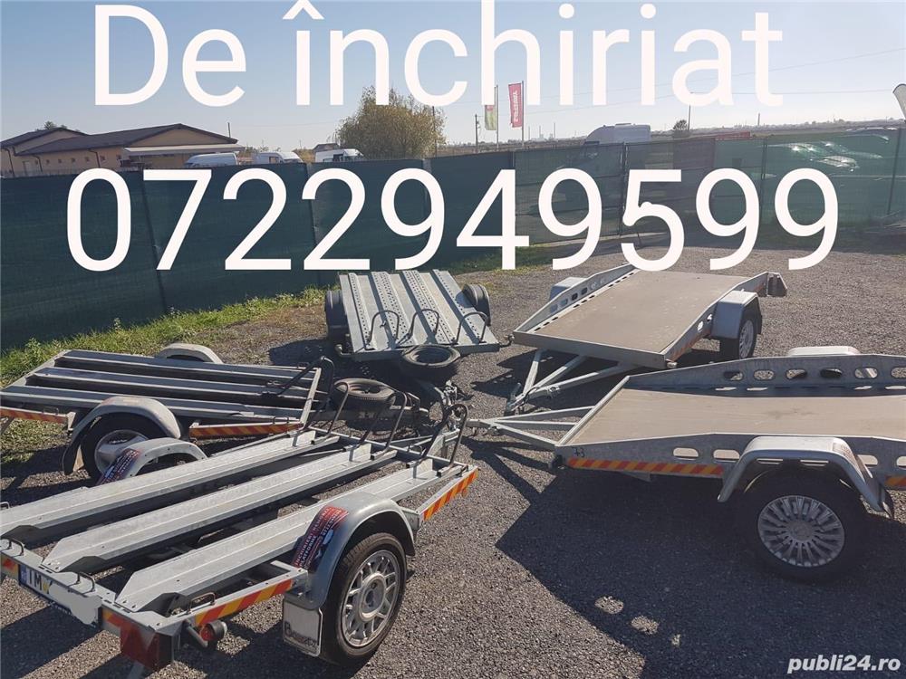  Inchiriez remorci transport  motoare  ,transport  atv-uri 