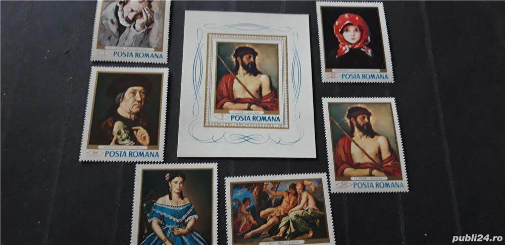 Timbre Romania -Picturi,10 poze,nestampilate,MNH.