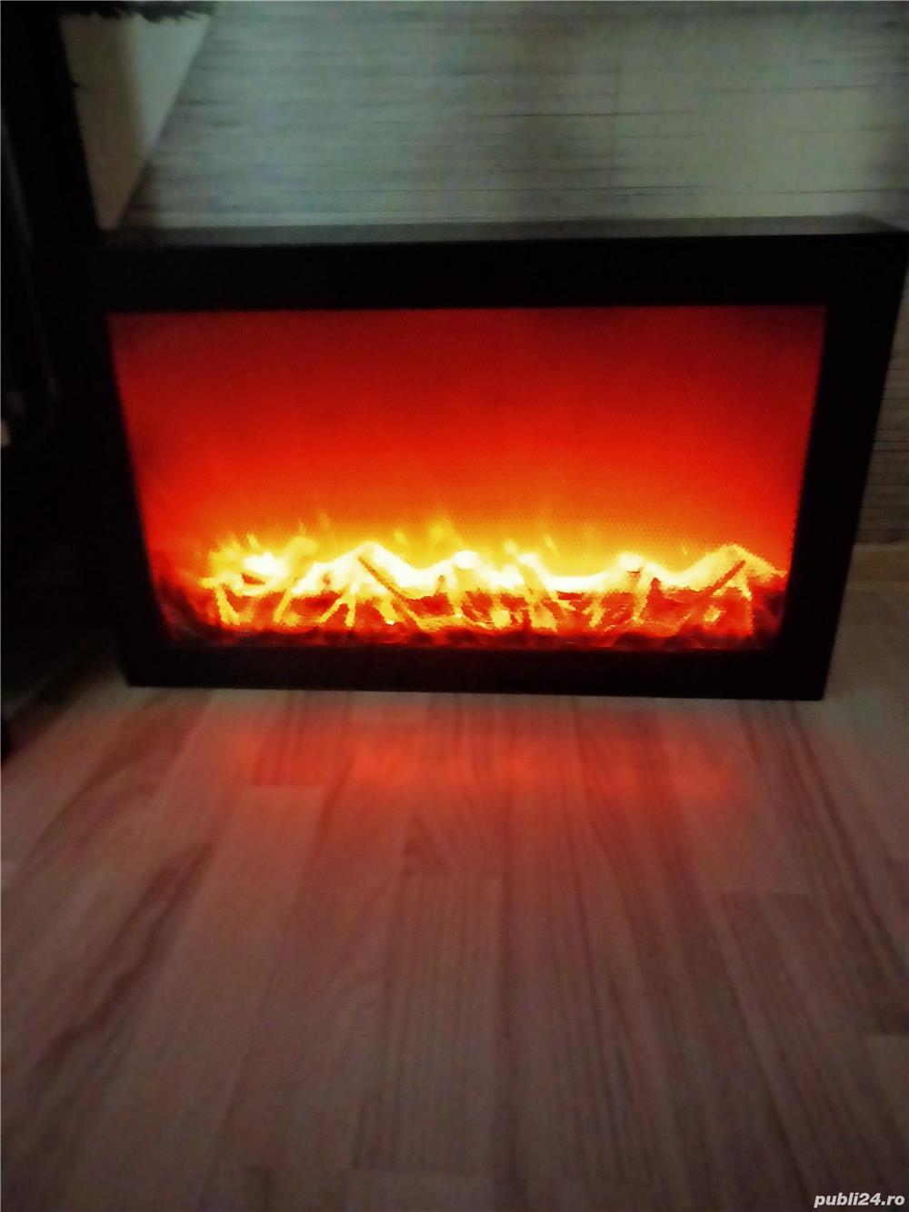 Șemineu artizanal 5d, nu consuma curent