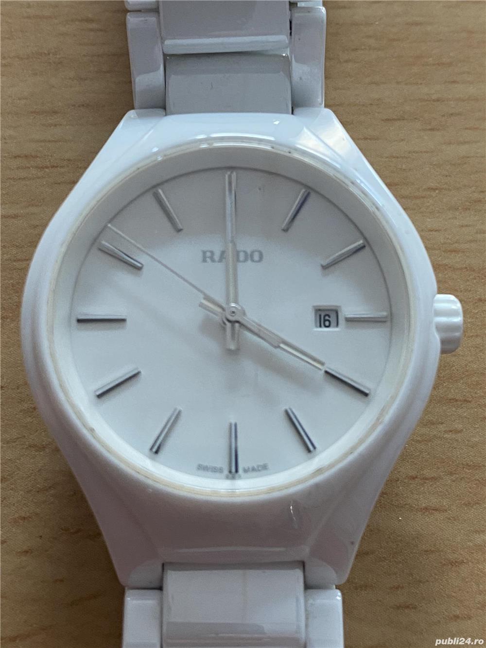 Ceas Rado True dama alb quartz