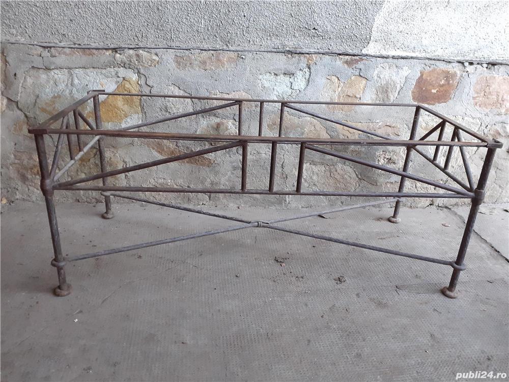 Masa de cafea Vintage .din.metal si sticla.