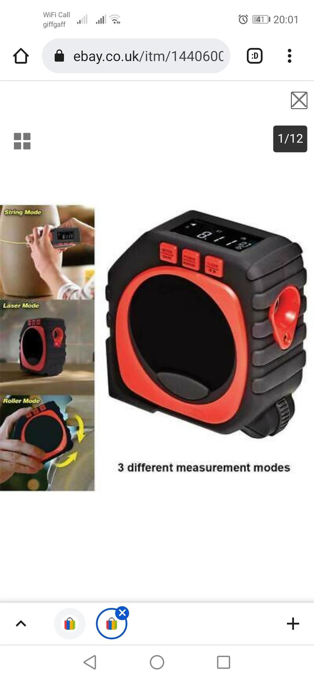 Ruleta 3 in 1 digitala, laser, rola, banda