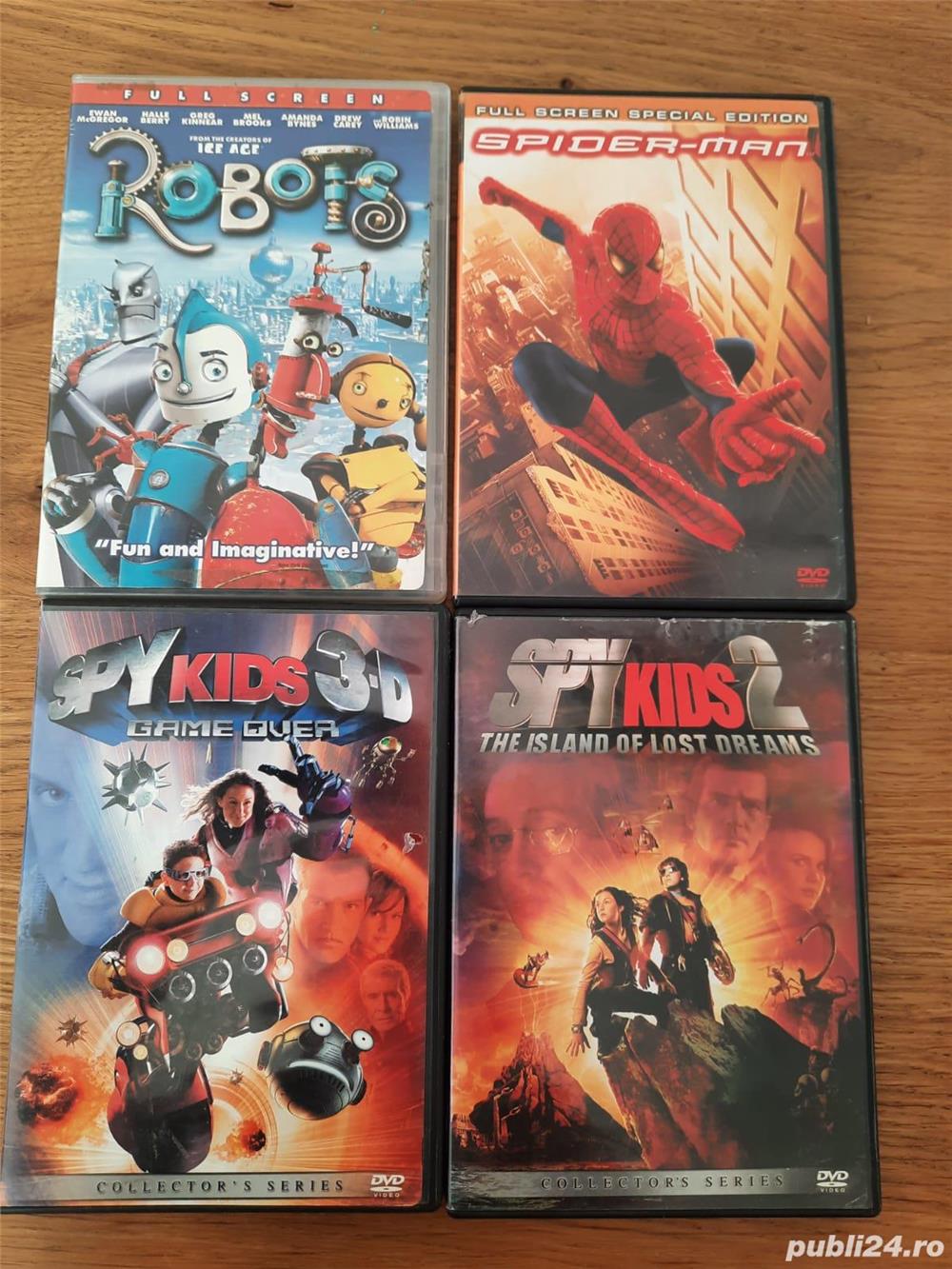 Film DVD, Robots, Spy Kids 3, Spider Man,