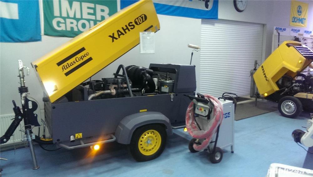 Sablare cu geață BUSE, Atlas COPCO, compresor de mare capacitate