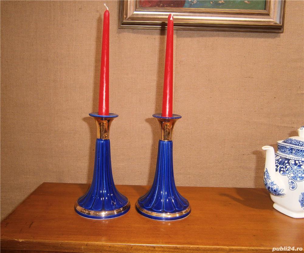 Sfesnice vechi din sticla (Suport lumanare/Obiect decorativ)