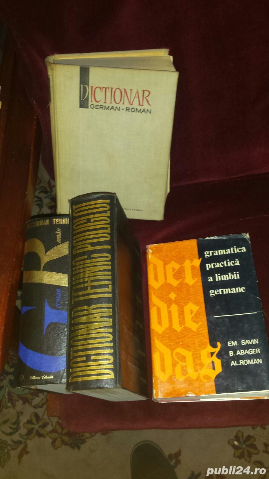 Vand carte dictionar tehnic german roman 1966 poliglot 1963 Ed Tehnica