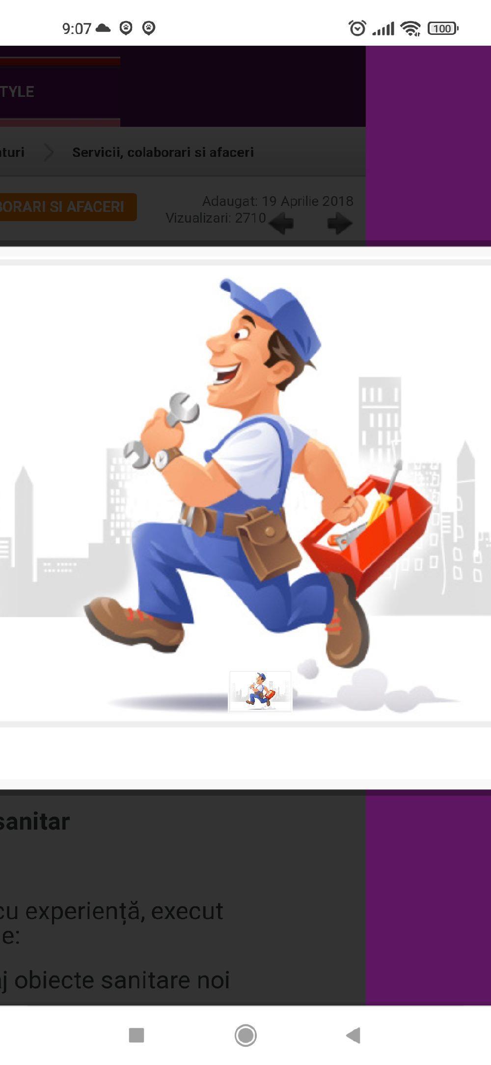 instalator apa sanitare termice NON STOP