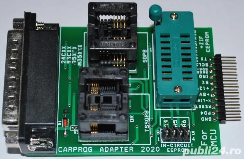 Adaptor Carprog MSOP8, DP4, Digiprog 3, X-Tool, AVDI, VVDI, SVCI, Beeprog, UPA-USB, UPAS, Martech.