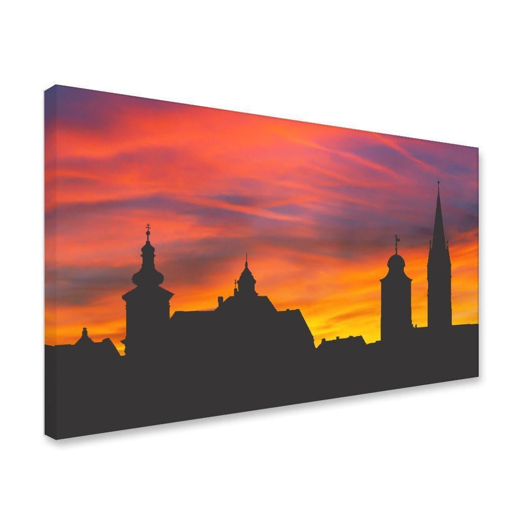 Tablou canvas "sibiu la apus "