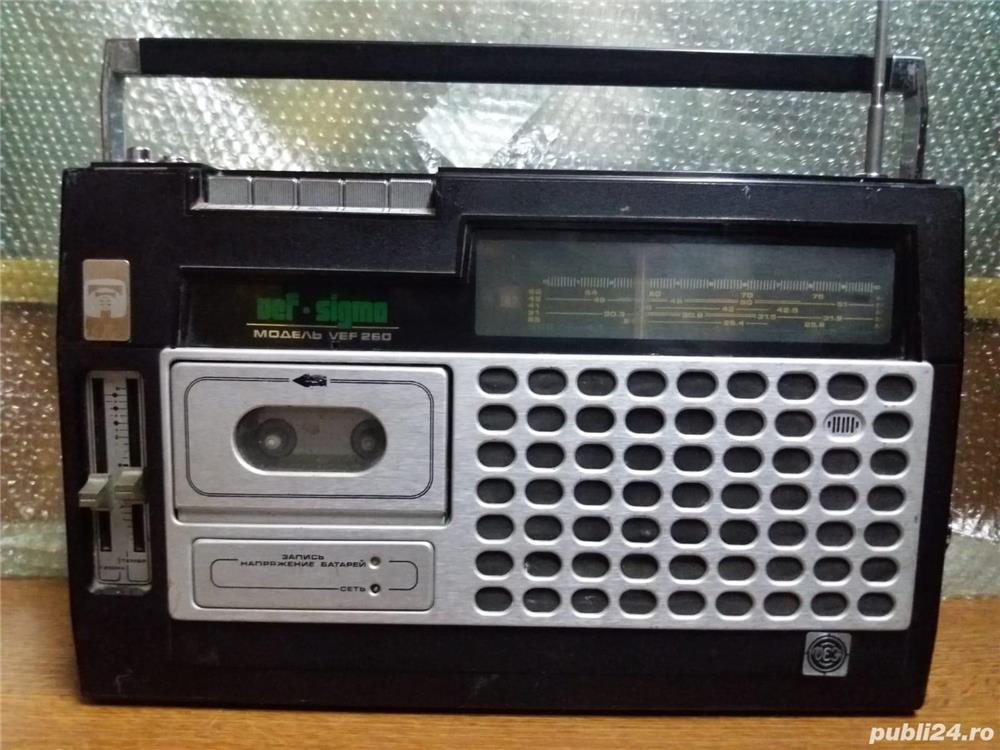 Radiocasetofon VEF-SIGMA 260 - I - URSS anii '80 -  de colectie - in stare foarte buna
