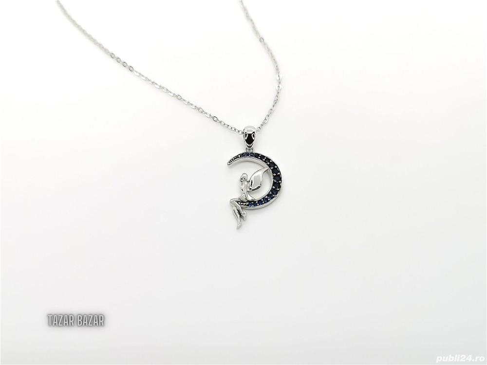 Pandantiv din argint: Zâna pe lună