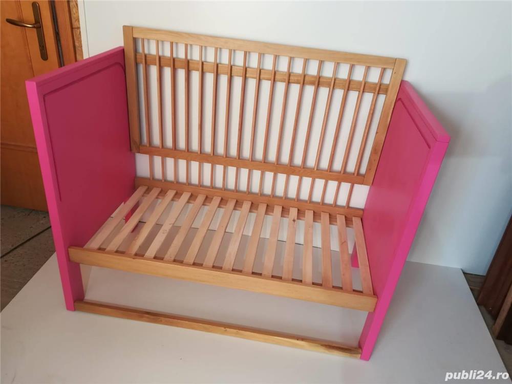 Patut bebe din stejar, Lemn Masiv, noi stare perfecta