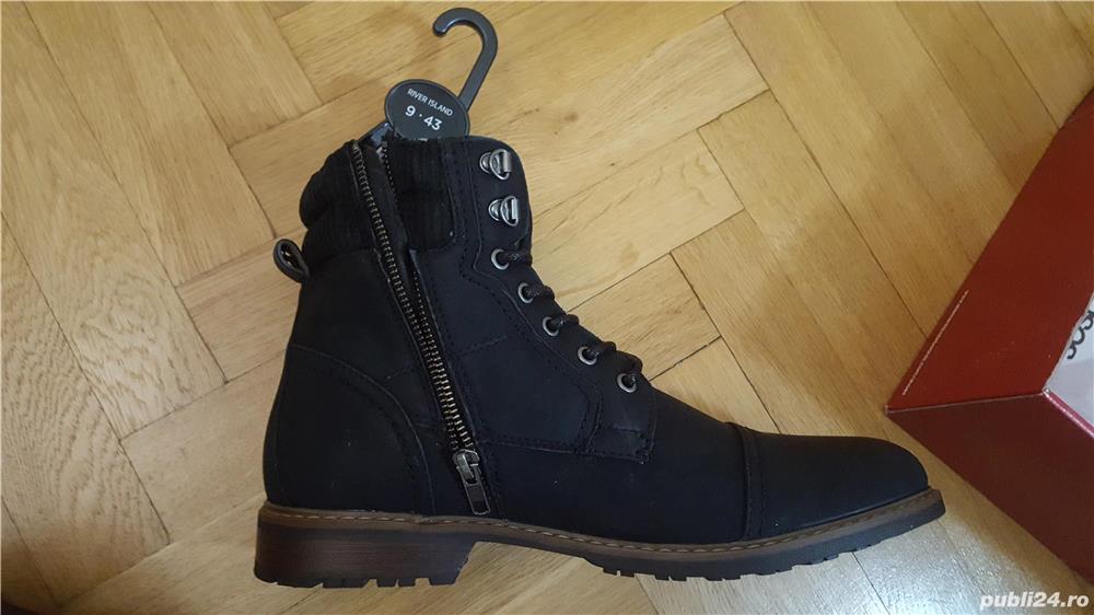 Ghete piele, noi, RIVER ISLAND, MAREA BRITANIE (pentru barbati)