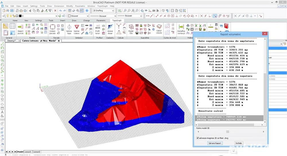 topografie, volume, ridicări topografice speciale