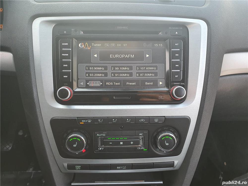 Panou climatronic Skoda Octavia 2 facelift an 2010