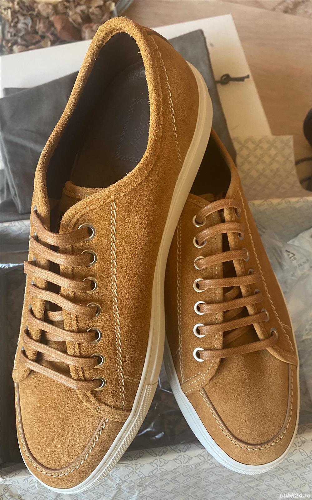 Brioni sneakers,suede light brown,produs original.