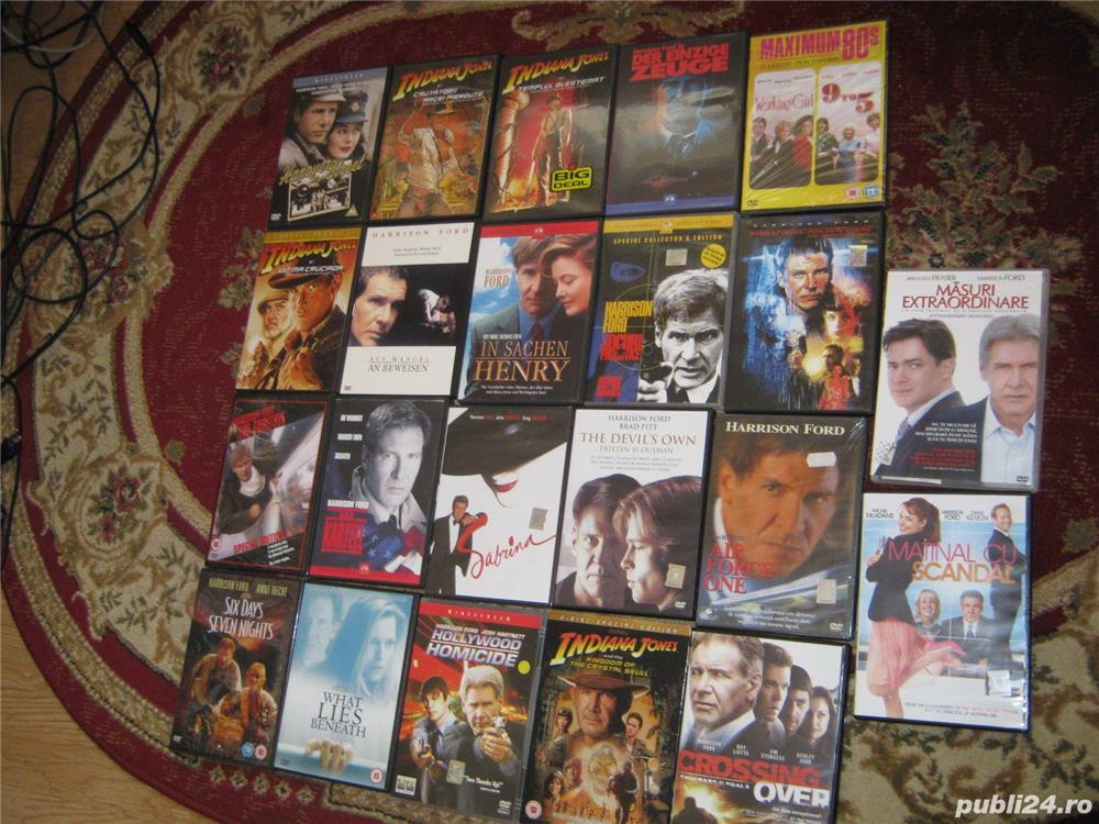 Harrison ford,mel gibson,julie andrews,,sunetul muzici,,antonio banderas,anthony hopkins,dvd filme