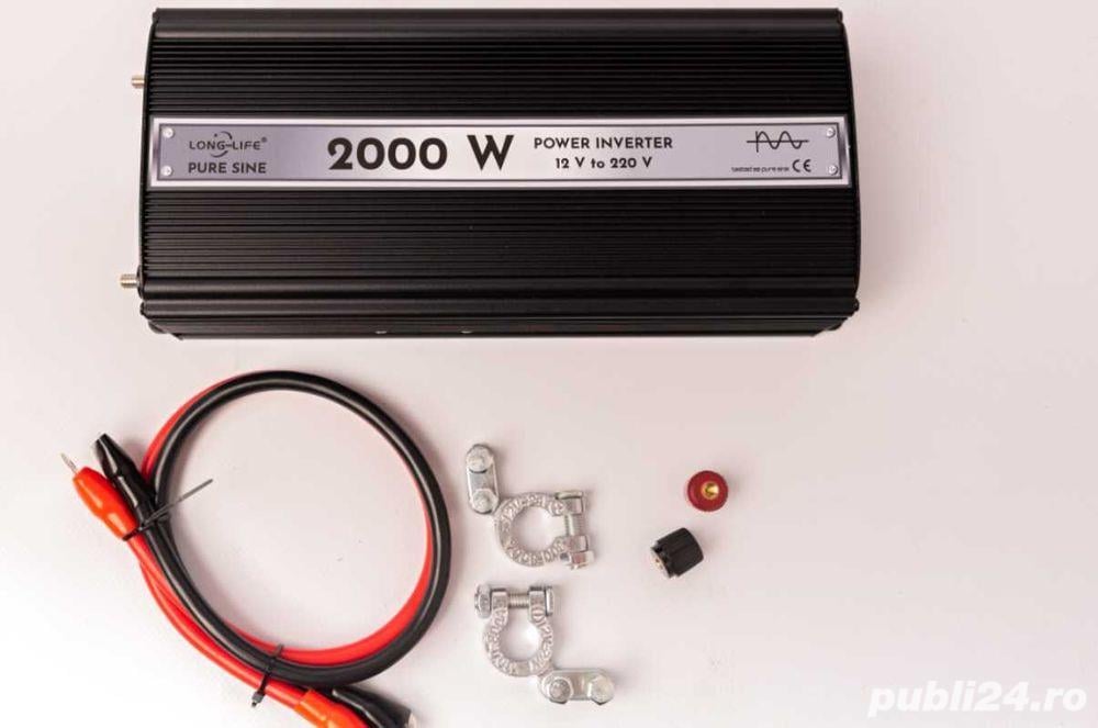 Invertor 12V /24V - 220 V SINUS PUR duce orice electrocsanic rulota