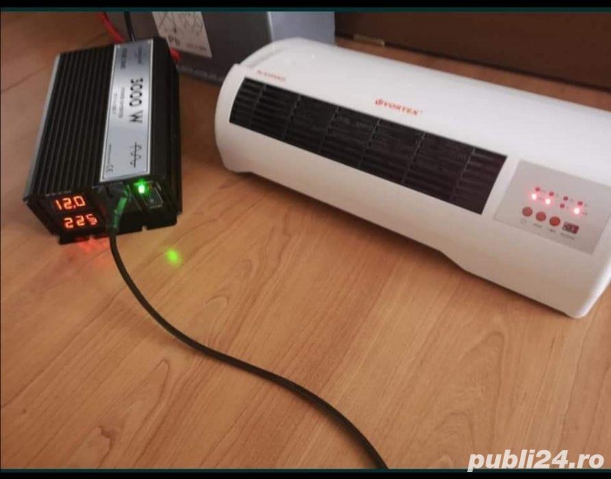 Invertor 12V / 24 V - 220 V sinus pur panouri solare tir, camion ( garantie/factura )