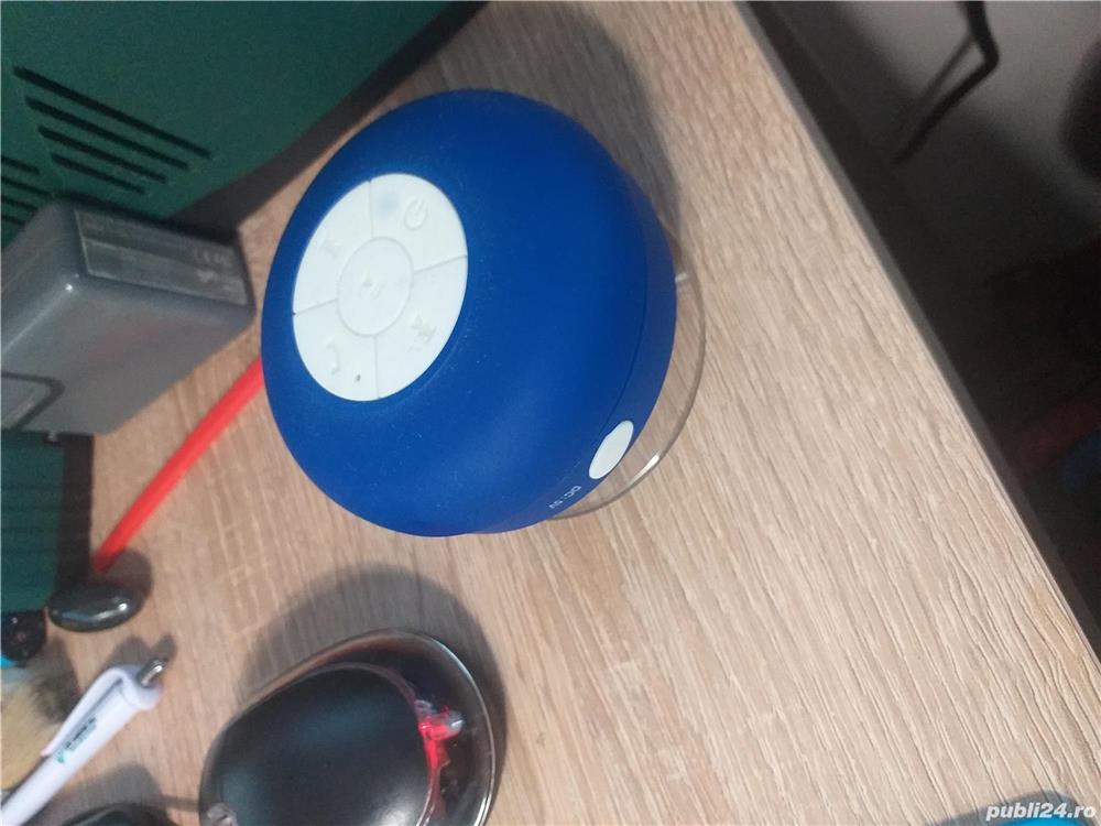 Boxa portabila cu bluetooth incorporat pentru baie, rezistenta la apa 
