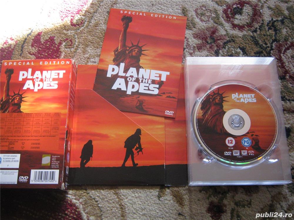 Planeta maimutelor,box set 6 dvd,originale,noi,coperti duble,carticica prezentare,multe bonusuri,lux