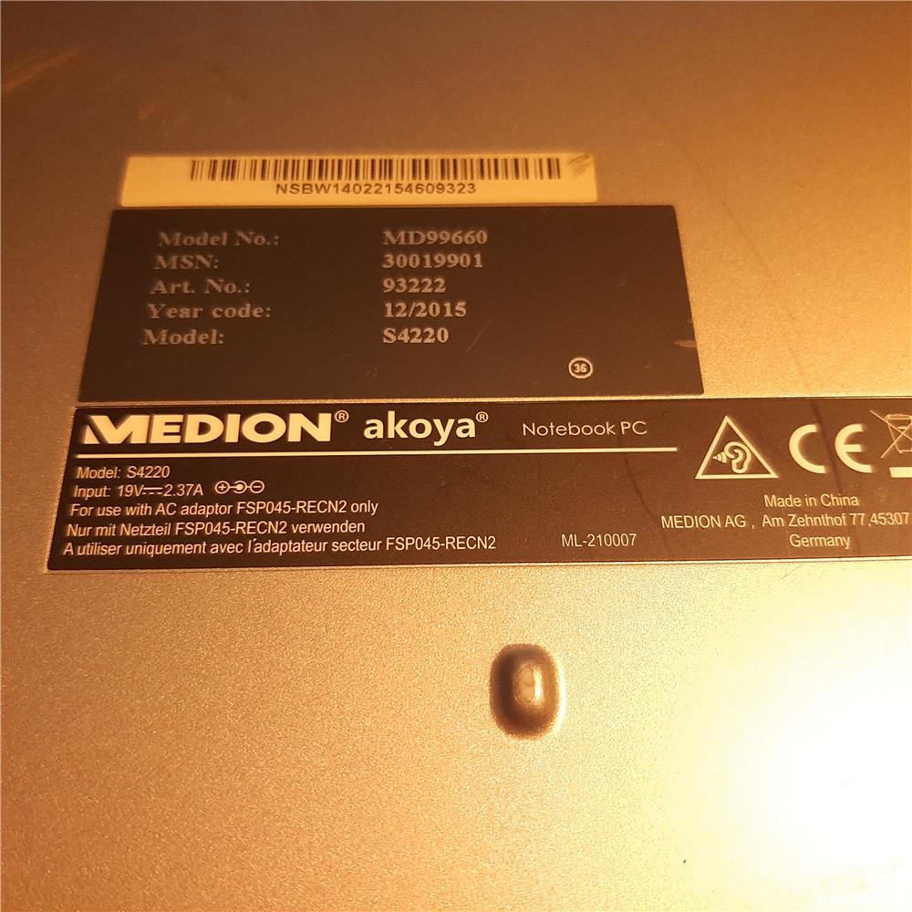 Dezmembrez Medion Akoya S4220_MD99660