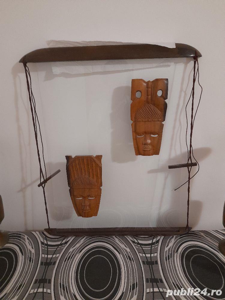 Tablou arta africana pe sticla