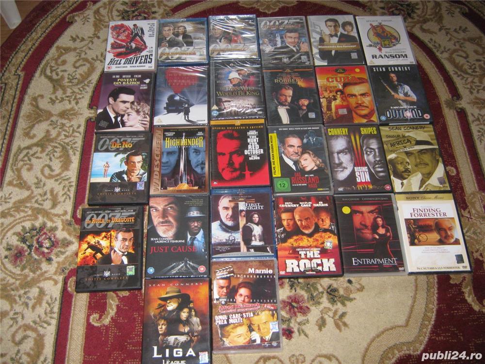 Sean connery,filme originale dvd si bluray,majoritatea sigilate,colectie in ordine cronologica,rare