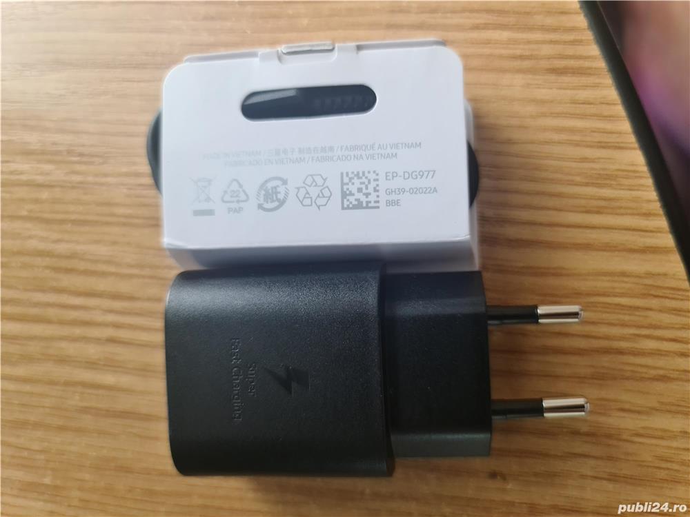 Incarcator Retea USB Samsung Super Fast Charge, 25W, Negru original