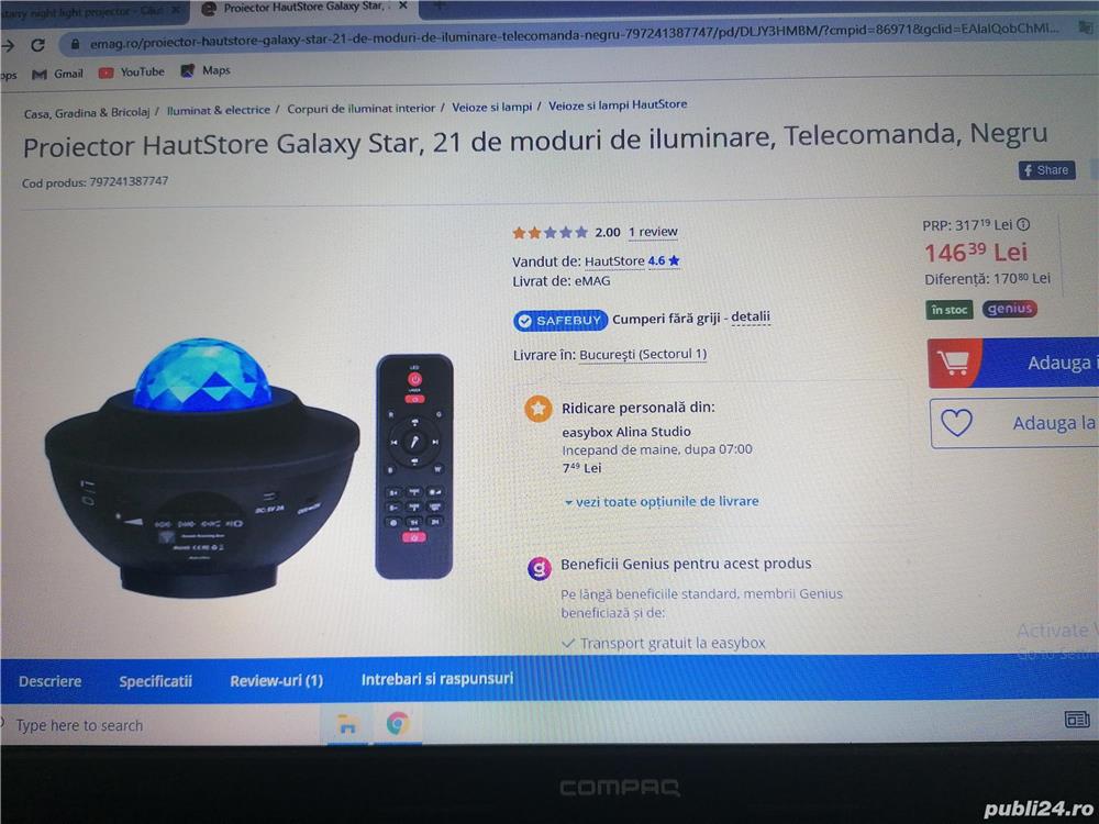 proiector galaxy star 