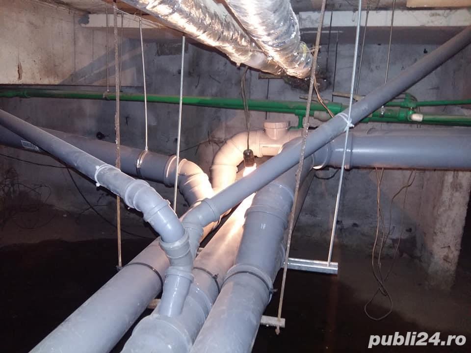 Reparatii si înlocuire tevi de fonta - P.V.C - pentru canalizare subsoale Bloc Oferta pret 2026 