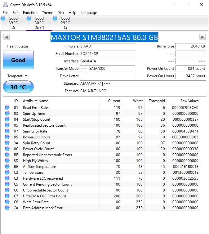 HDD-uri SATA cu capacitate de 80 GB, 160 GB, 200 GB, 250 GB si 500 GB