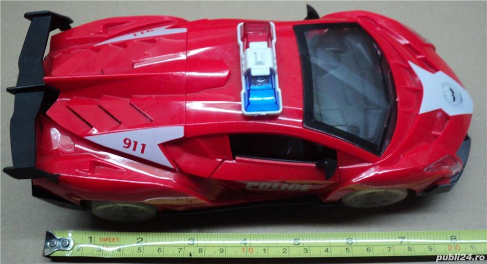 Jucarie VINTAGE masinuta de politie 911 electrica