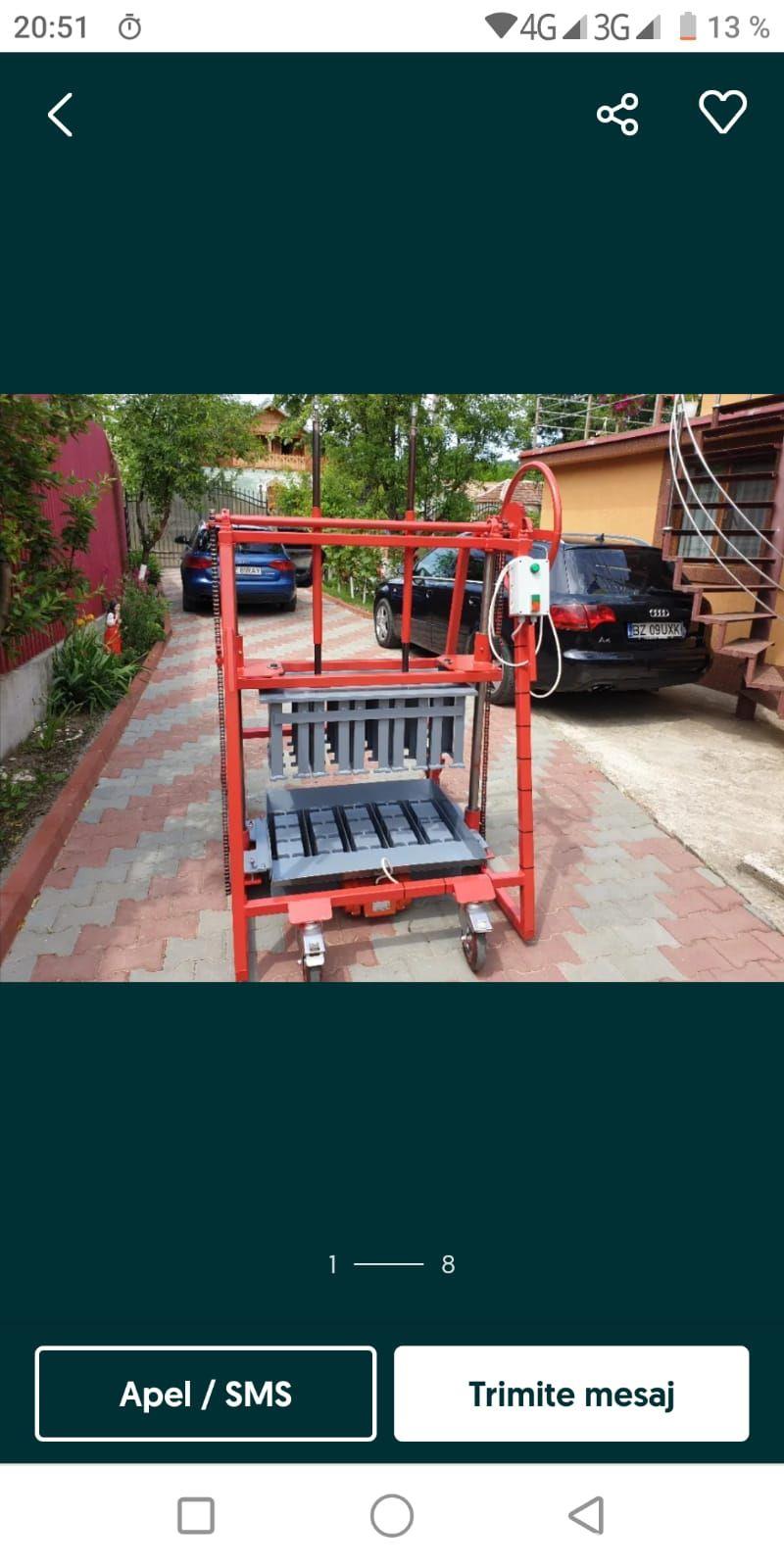 Presa masina pavele boltari borduri