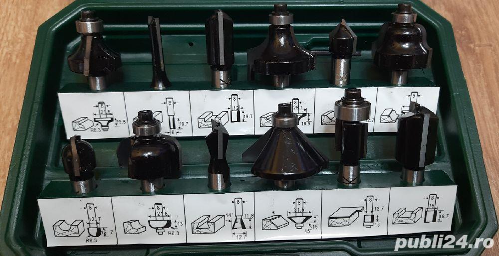  Trusa freze 12 piese diferite Parkside, Nou!