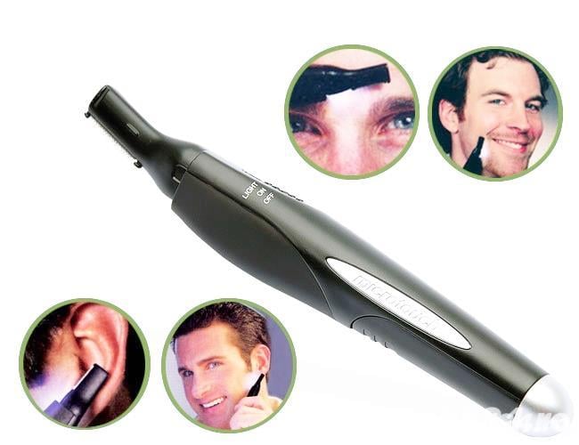 Aparat masina tuns ras, trimmer cu lumina functioneaza cu o baterie sau acumulator tip AAA. Pret 12 