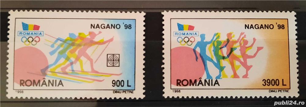 Timbre Romania Jocurile Olimpice de Iarnă - Nagano, MNH