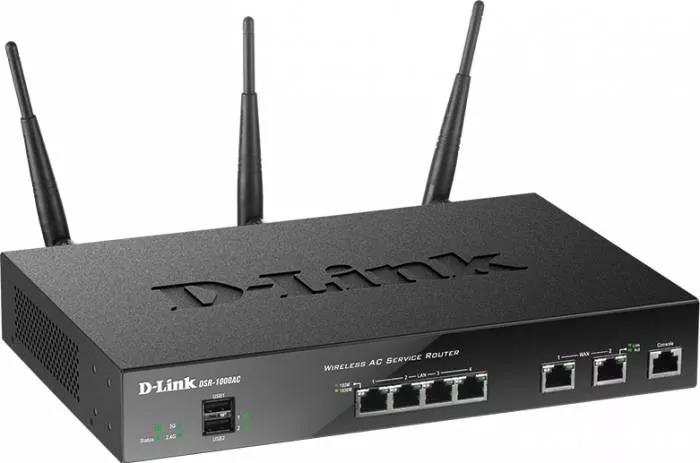 Router wireless D-Link DSR-1000AC, 2xWAN Gigabit, 3xLAN Gigabit