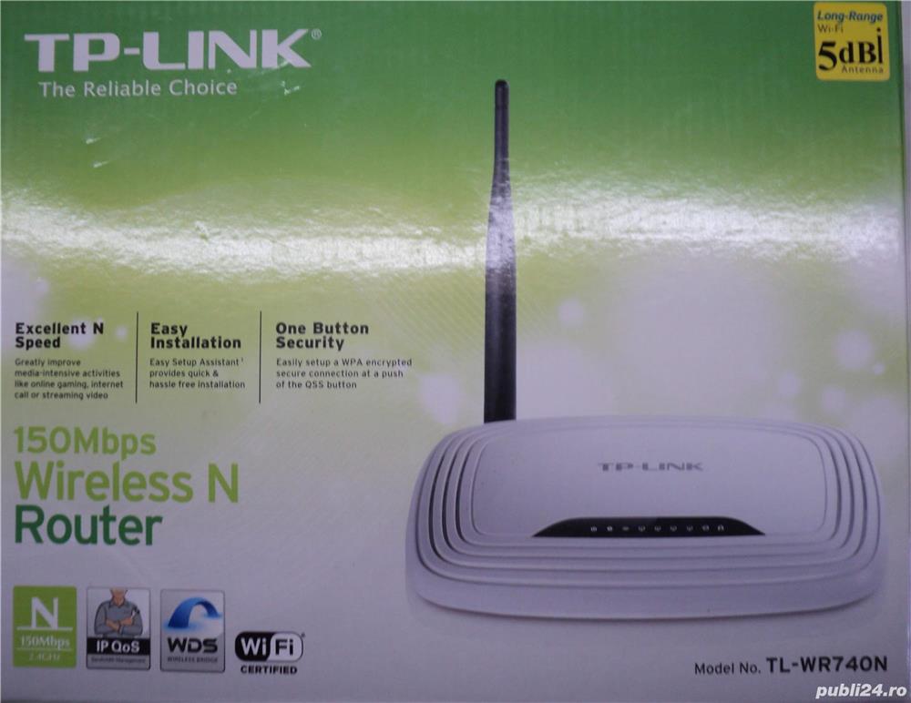 Router TP-LINK Model TL-WR740N NOU Router Wireless N 150Mbps