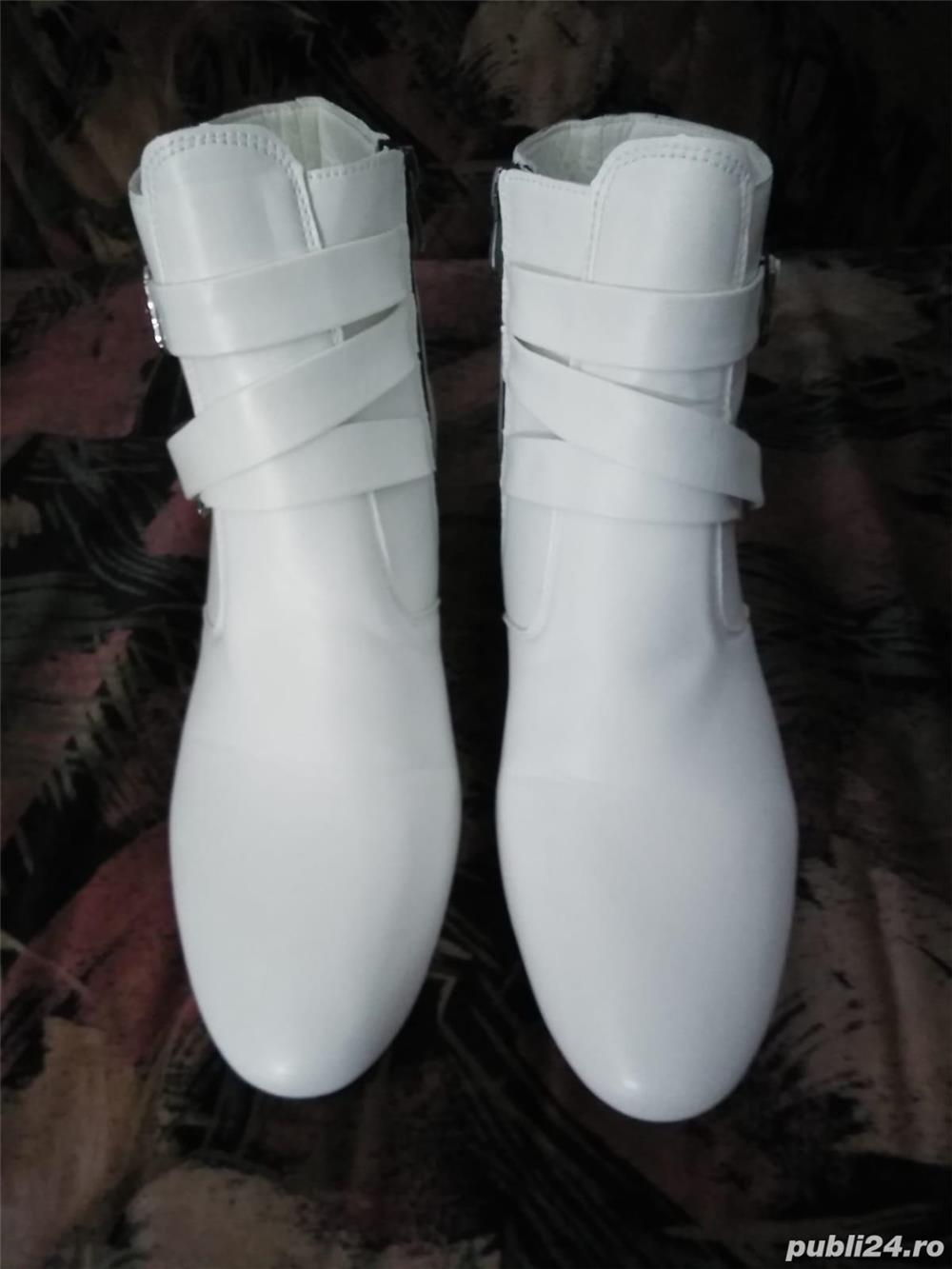 Cizme bărbătești western/cowboy, ALBE 43 noi