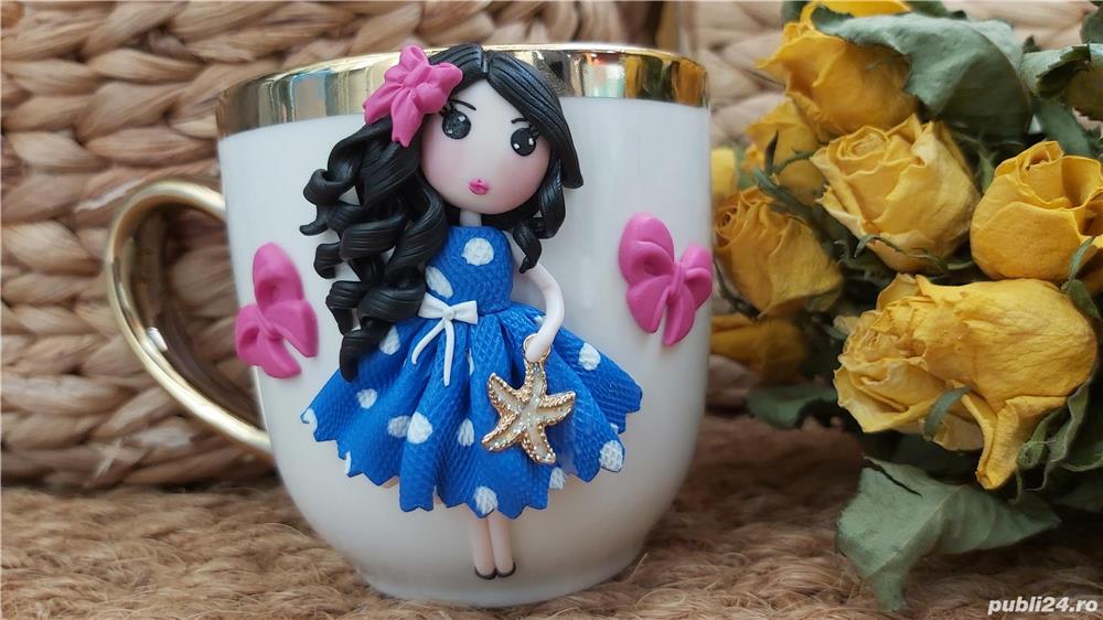 Cadou  pentru fetite, sotie iubita cana papusa