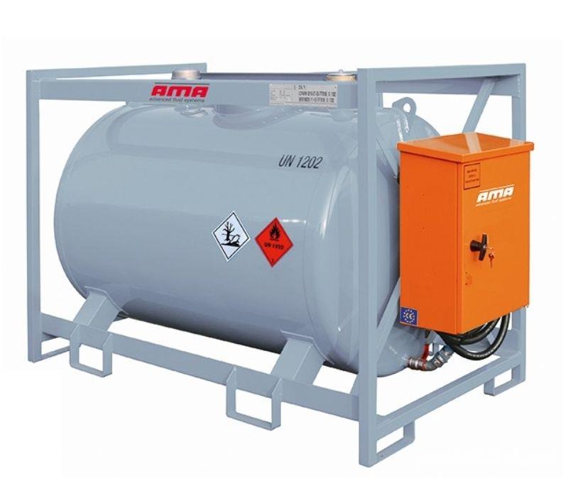 Rezervor transportabil metalic 920l; conform ADR