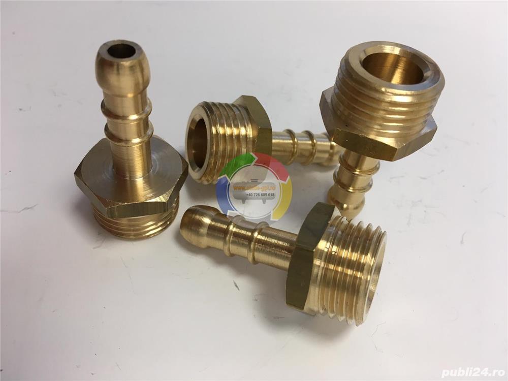 Racord portfurtun GPL 1/4M la iesirea din regulatorul de joasa presiune