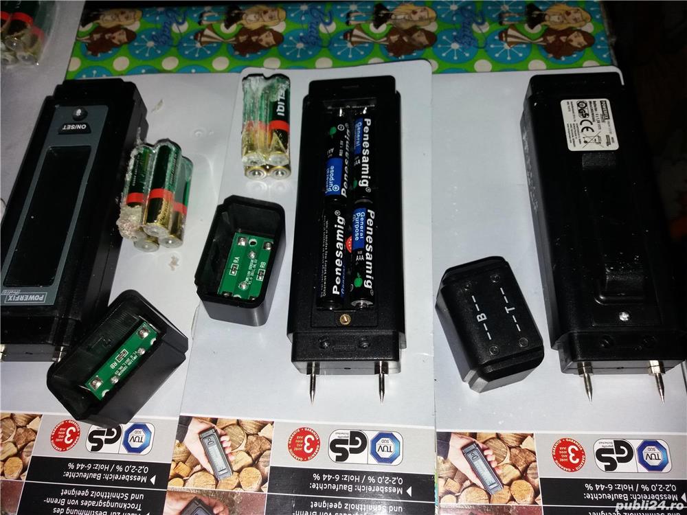 Umidometru Powerfix ecran LCD dispozitiv de măsurare a umidității pentru lemn și beton. Pentru măsur