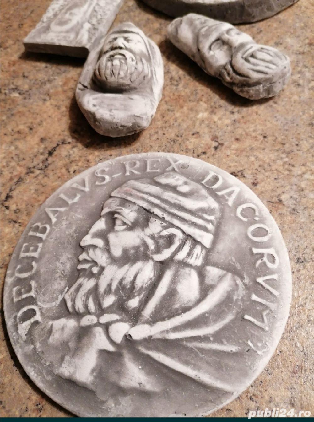 DECEBALUS Rex Dacorum - set plachete gips