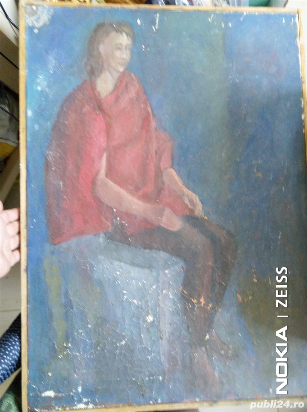 Tablou "La Madame" 73X55cm autor necunoscut - 85 lei