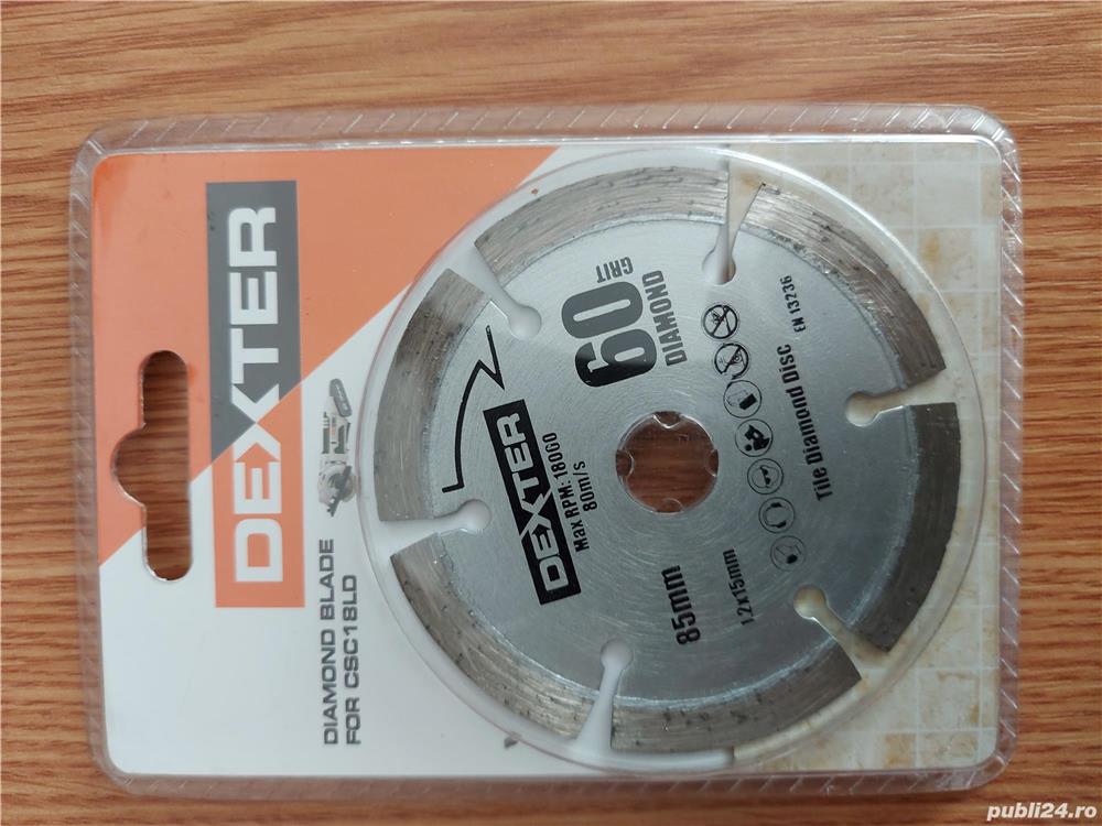 Panza diamantata, DEXTER, granulatie 60,  pentru taiat gresie, faianta, beton, caramida