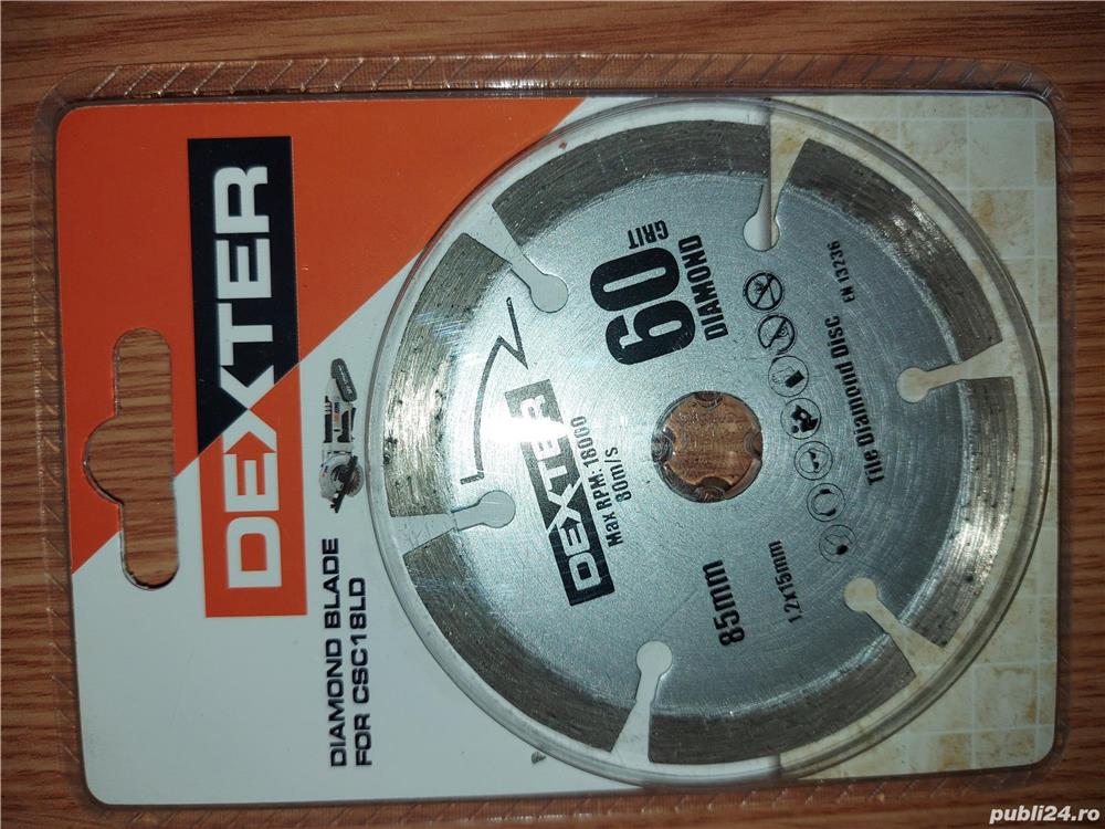 Panza diamantata, DEXTER, granulatie 60,  pentru taiat gresie, faianta, beton, caramida