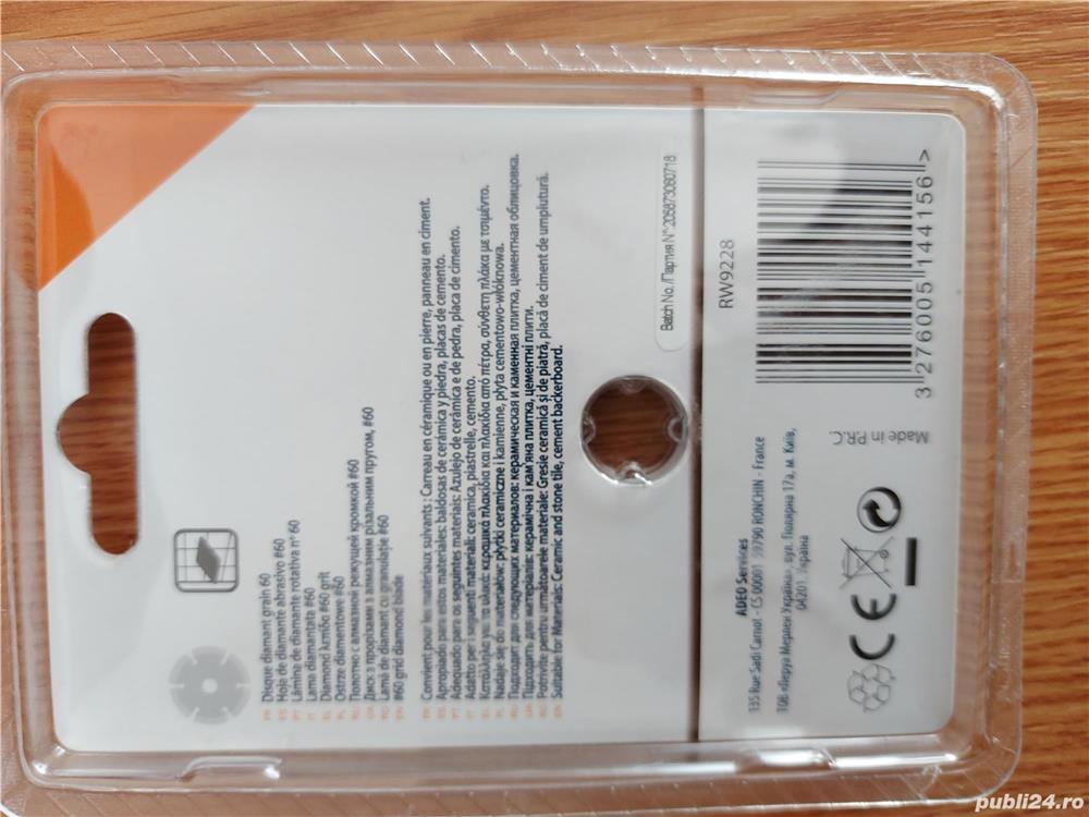 Panza diamantata, DEXTER, granulatie 60,  pentru taiat gresie, faianta, beton, caramida